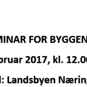 seminar for byggenæringa